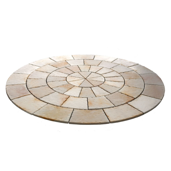 Радиальная тротуарная плитка Тиволи R4 901-24 White Hills